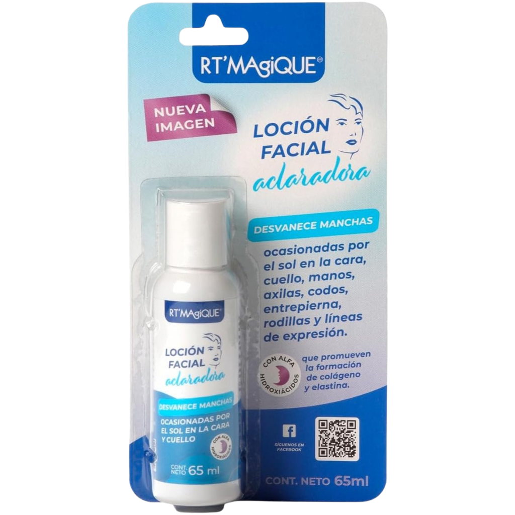 RT’Magique Facial Clarifying Lotion Loción Facial Aclaradora to Help Reduce the Appearance of Dark Spots, 65 mL