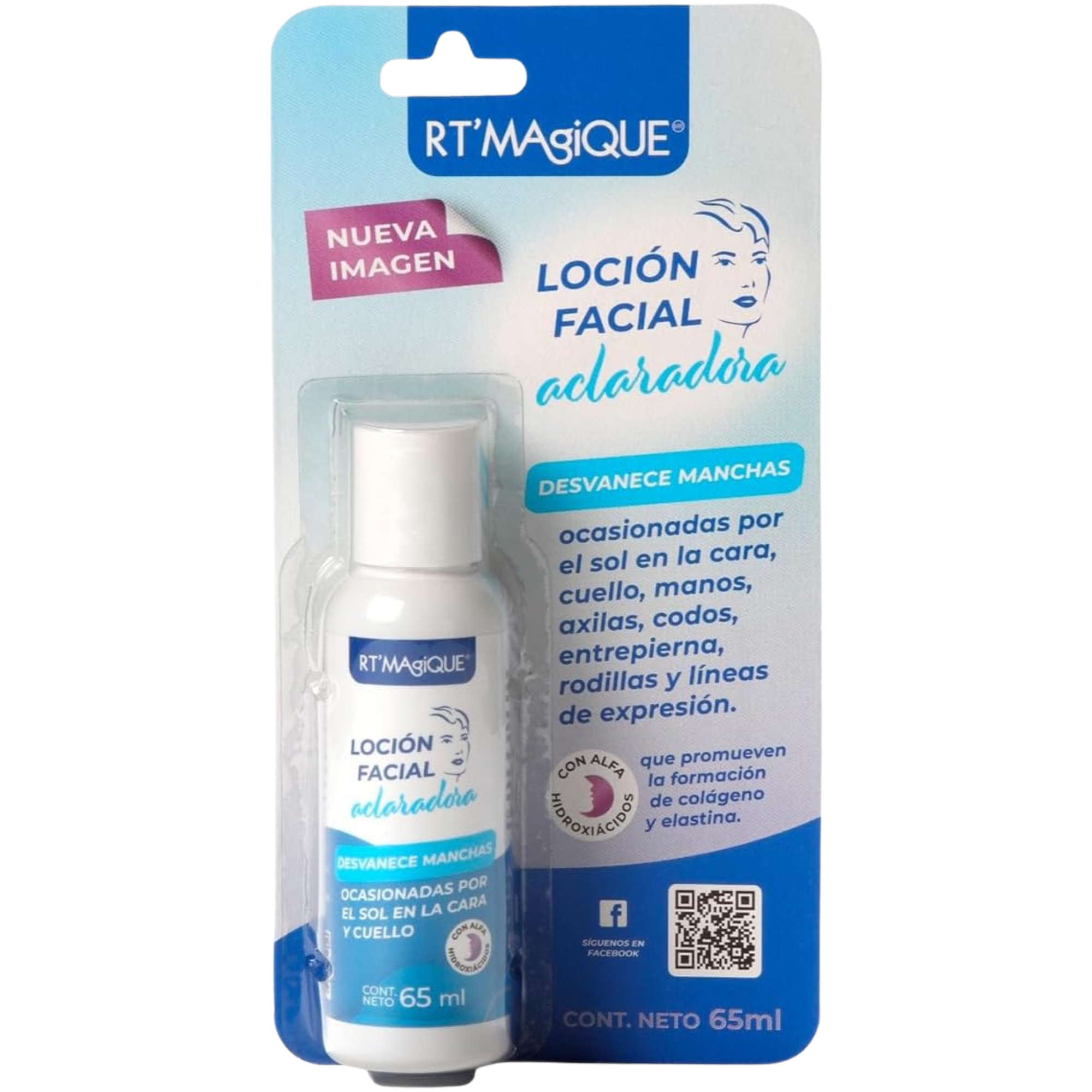 RT’Magique Facial Clarifying Lotion Loción Facial Aclaradora to Help Reduce the Appearance of Dark Spots, 65 mL
