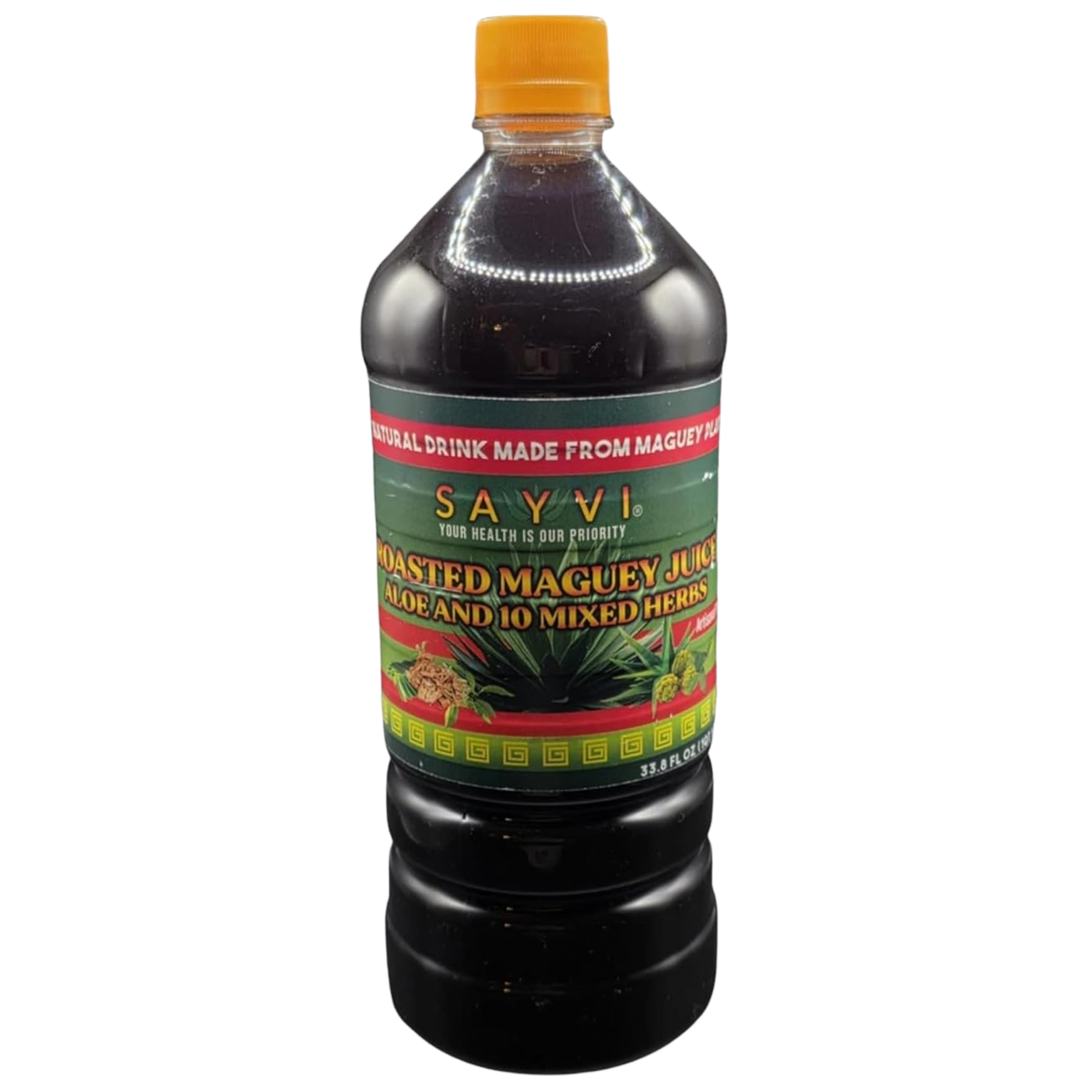 Sayvi Agave Syrup Organic 33.8 fl oz - Roasted Maguey with 10 Herbal Blend, Premium Agave Nectar for Sweetening, Natural and Healthy Alternative, Perfect for Cooking and Beverages  $22.99 Per Unit