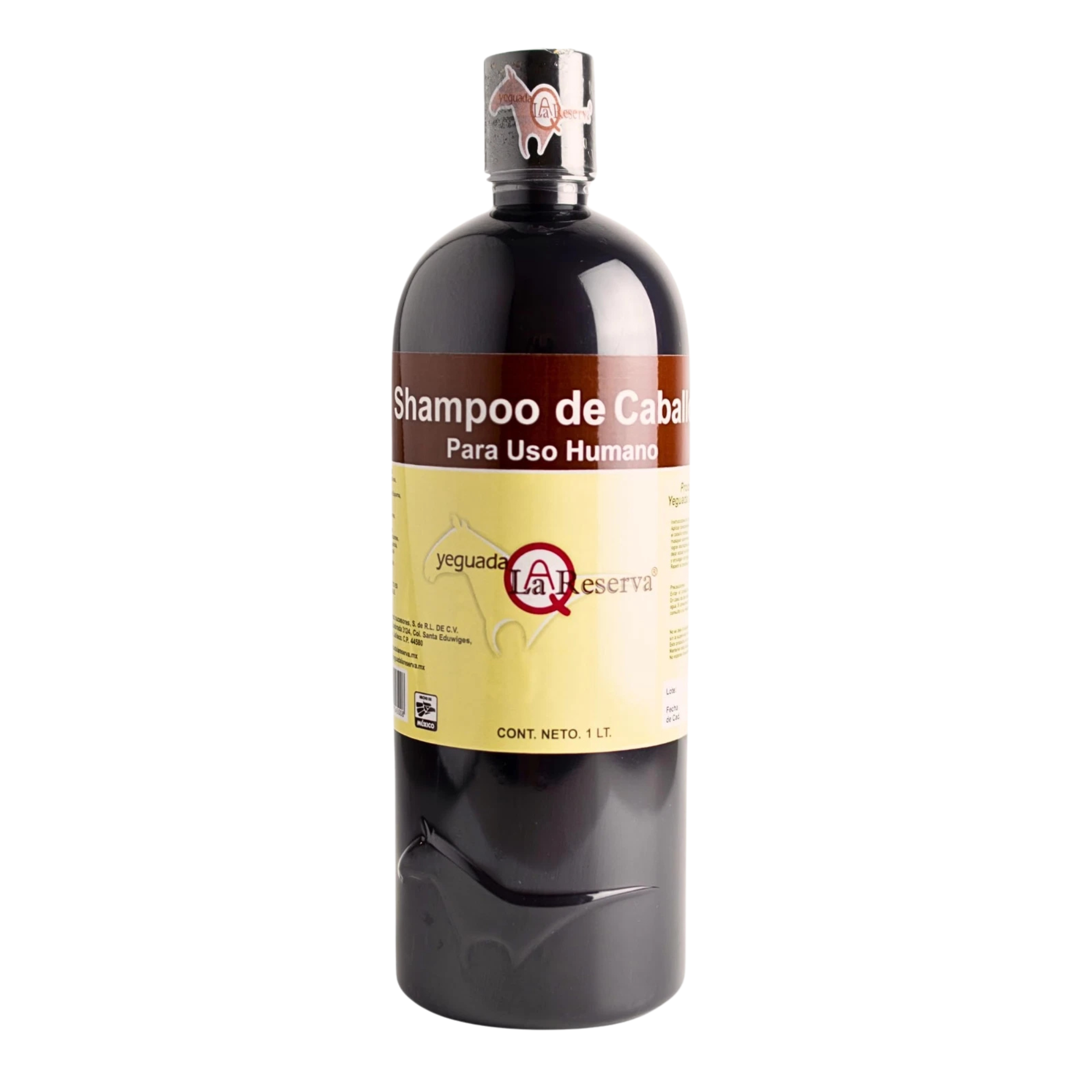 Yeguada La Reserva Black Horse Shampoo for Human Use, Large 1 Liter (33.8 fl oz) Bottle, Deep Cleansing & Nourishing Hair Wash, For All Hair Types, Ideal for Dark Hair $22.31 Per Unit