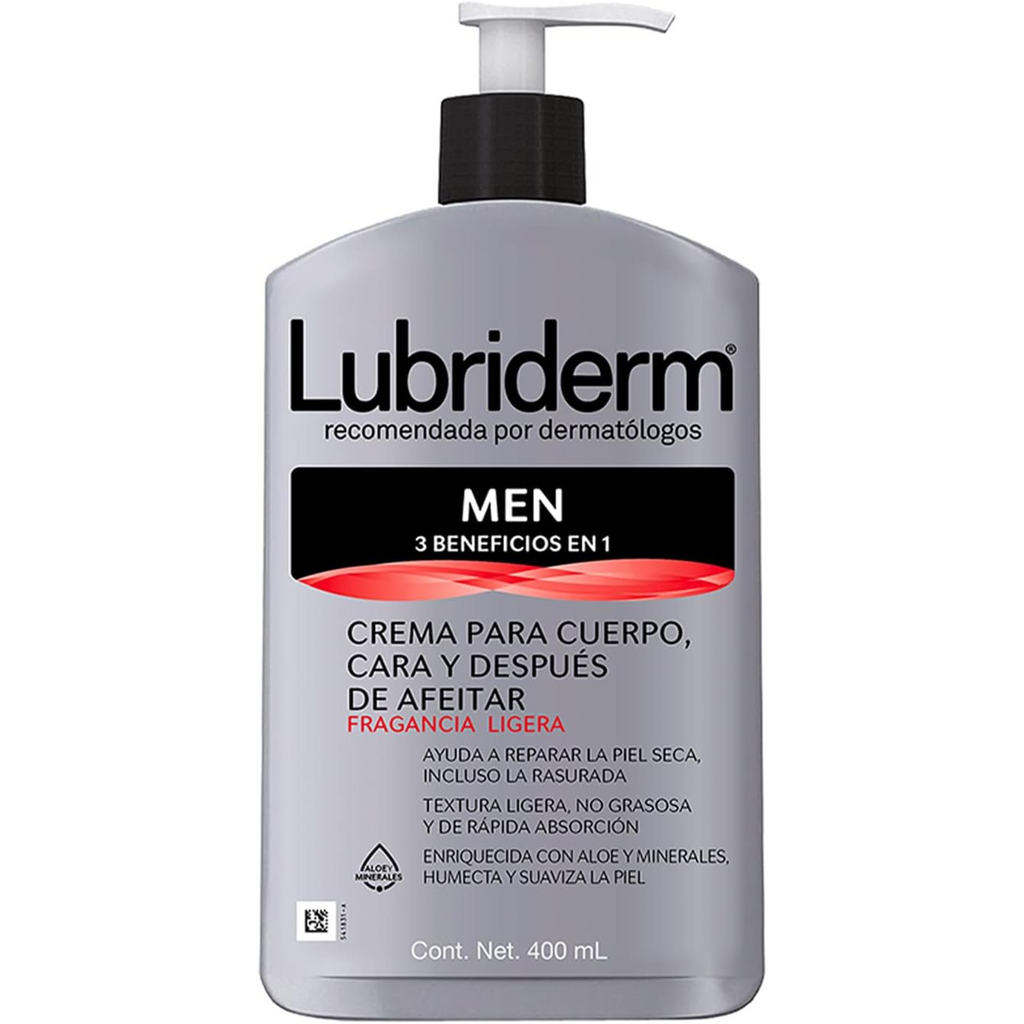 Lubriderm 3-in-1 Body Moisturizers for Men, Lotion for Extremely Dry Skin, Facial & Body Lotion for Dry Skin, Hydrating Cream $23.50 Per Unit