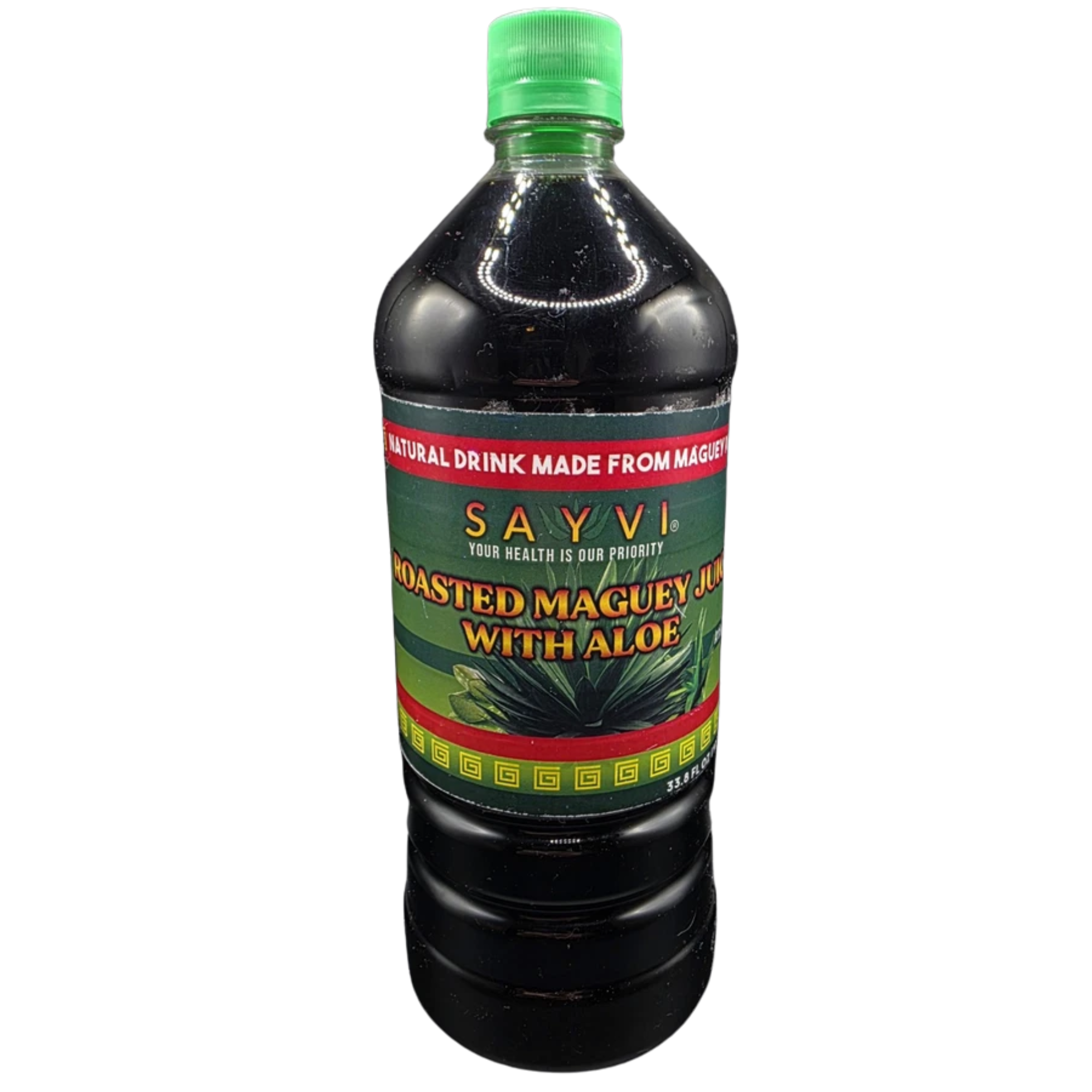 SAYVI Organic Agave Syrup - 33.8 fl oz Roasted Maguey with Aloe - Premium Agave Nectar for Drinks and Desserts - Pure Agave Syrup Organic for Healthy Sweetening $22.99 Per Unit