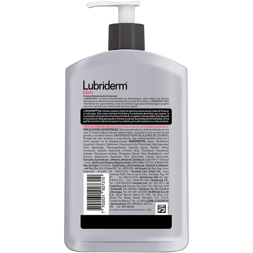 Lubriderm 3-in-1 Body Moisturizers for Men, Lotion for Extremely Dry Skin, Facial & Body Lotion for Dry Skin, Hydrating Cream $23.50 Per Unit