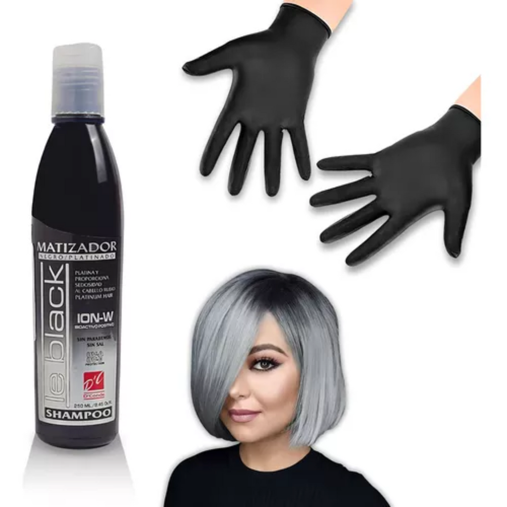 Le Black Purple Toning Shampoo - Black Shampoo for Blonde Hair, 8.45 Fl Oz, Formal Tone, Black/Platin - Enhance and Maintain Vibrant Blonde Shades with Premium Hair Care Solution $17.99 Per Unit