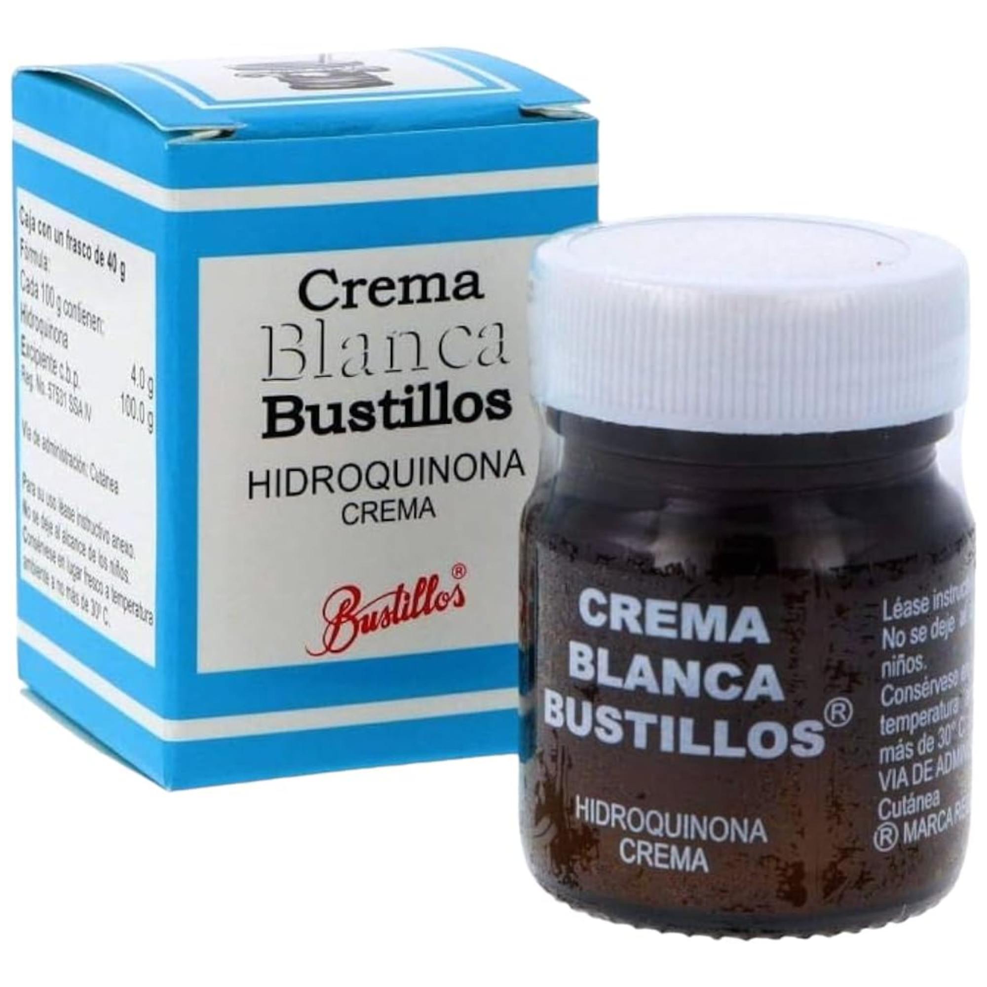 Bustillos White Cream - Remedy for Dark Spots, Hyperpigmentation Treatment for Face, Acne Scars and Dark Spot Remover - Crema Blanca Bustillos 1.41 oz