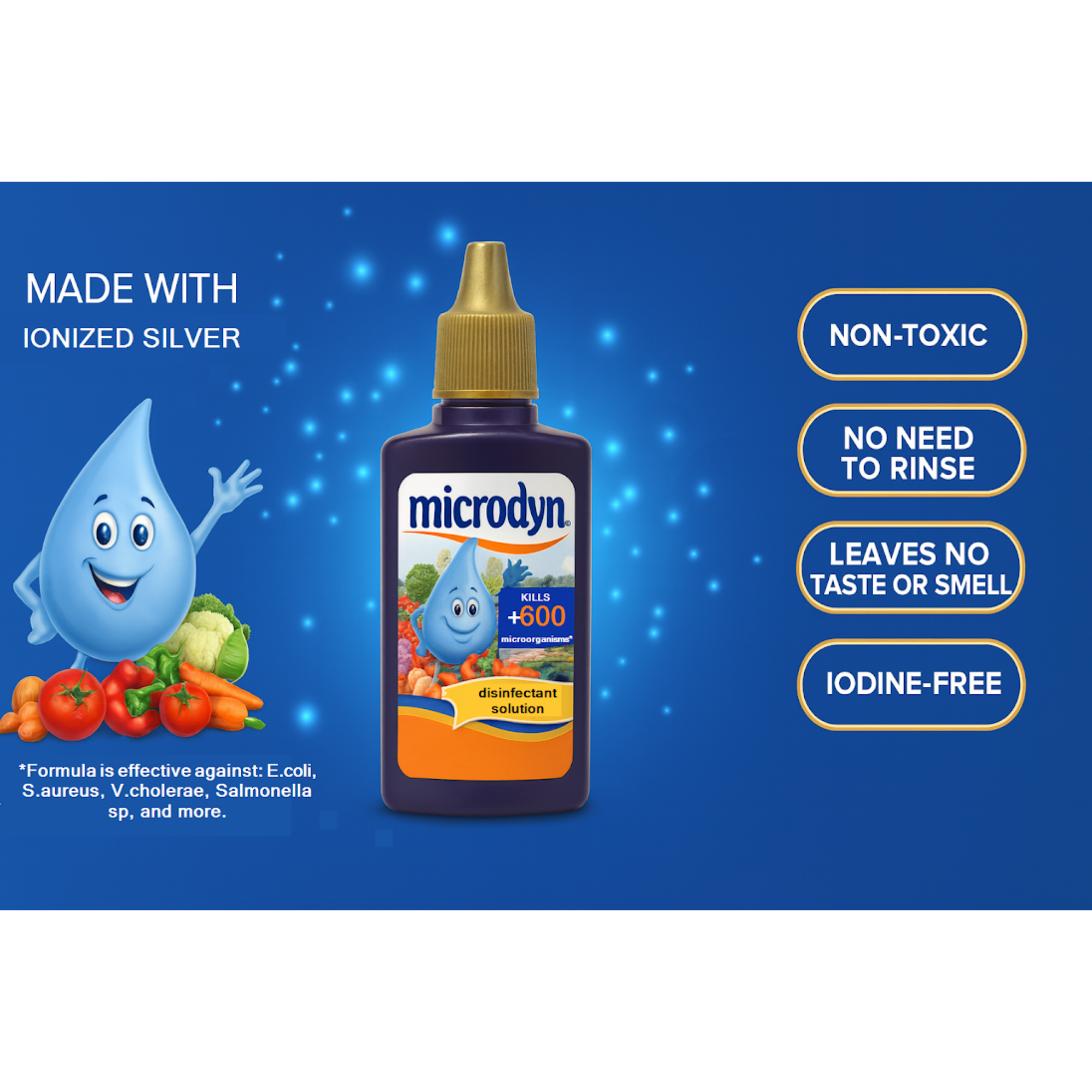 Microdyn 15 mL Veggie Wash - Fruit and Vegetable Wash Solution - Effective Fruit Cleaner and Vegetable Cleaner - Natural Fruit and Veggie Wash for Safe Consumption$11.48 Per Unit