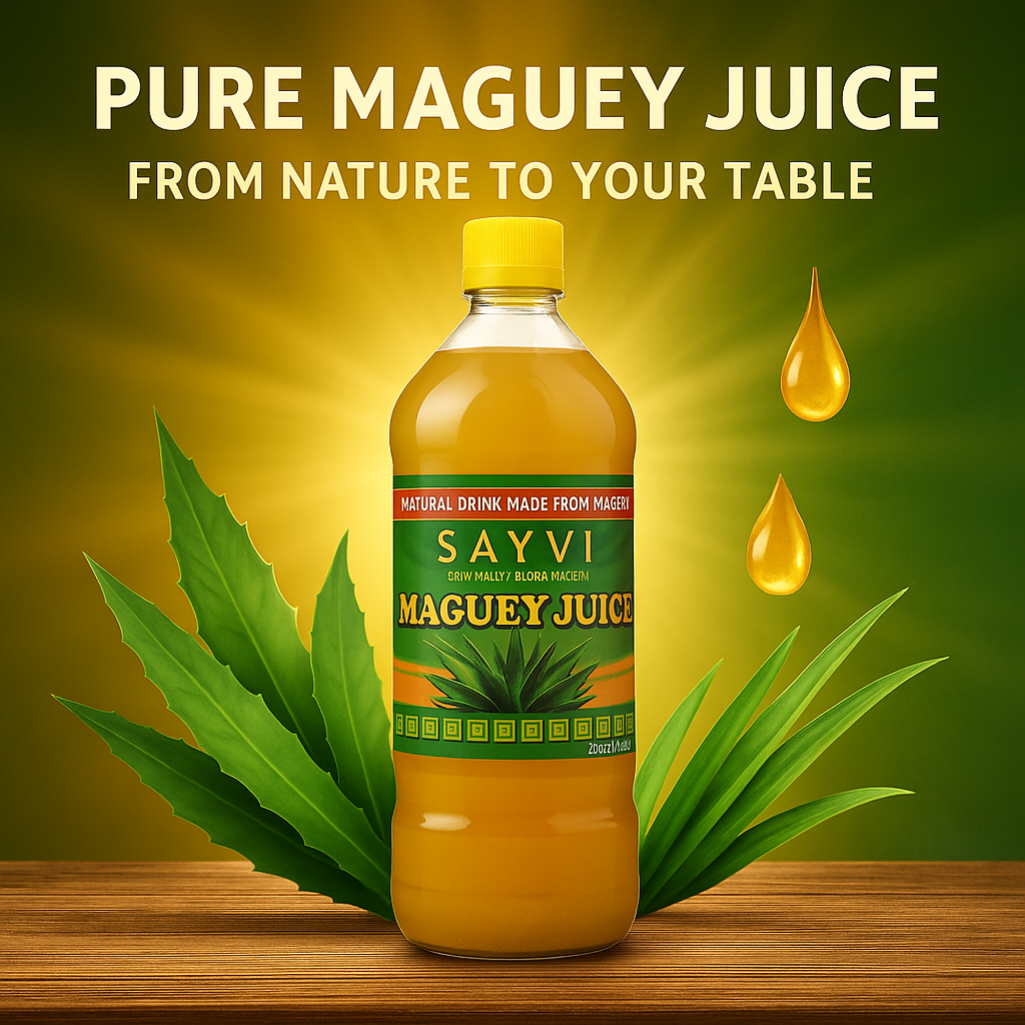 SAYVI 33.8 fl oz Maguey Juice - Agave Syrup, Agave Nectar, Agave Syrup Organic - Premium Quality Natural Sweetener for Cooking and Baking, Pure Vegan Alternative to Honey $22.99 Per Unit